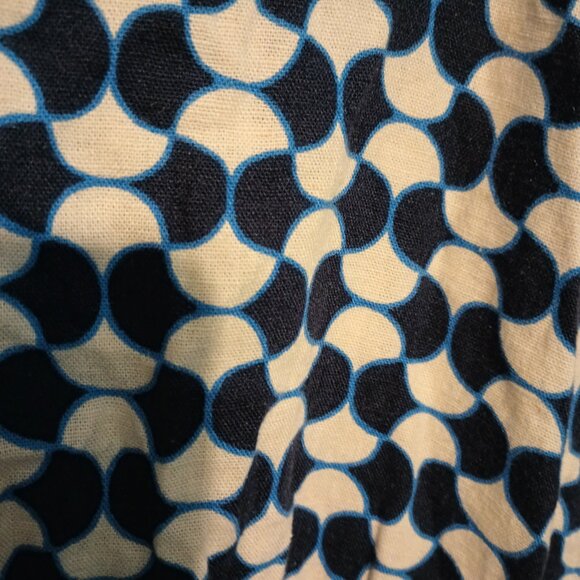 NEW Women's Halter Neck A-Line Dress - Ava & Viv™ Blue Geometric 3X - Picture 4 of 5